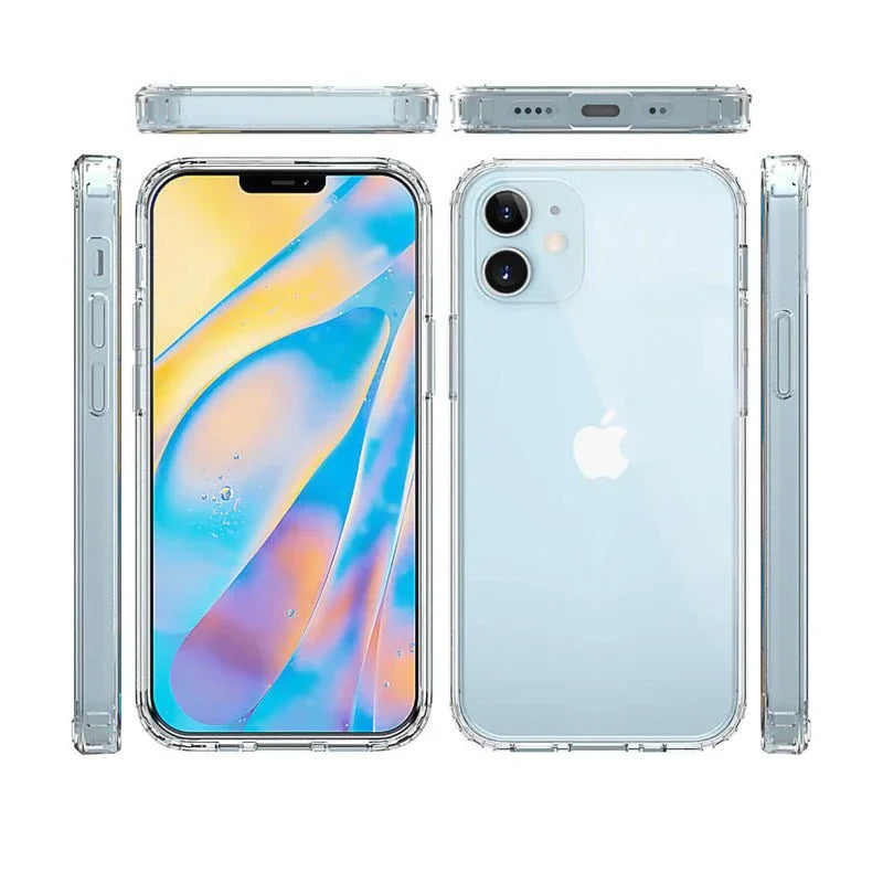 Armor-X Ahn Shockproof Protective Case For iPhone 12 Mini - Clear - Tashqila Armor-X Ahn Shockproof Protective Case For iPhone 12 Mini - Clear - Tashqila
